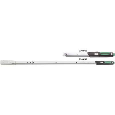 Telescopic torque wrench with two different lengths, torque measurement display on the handle. Models: 750N/10, 750N/80.