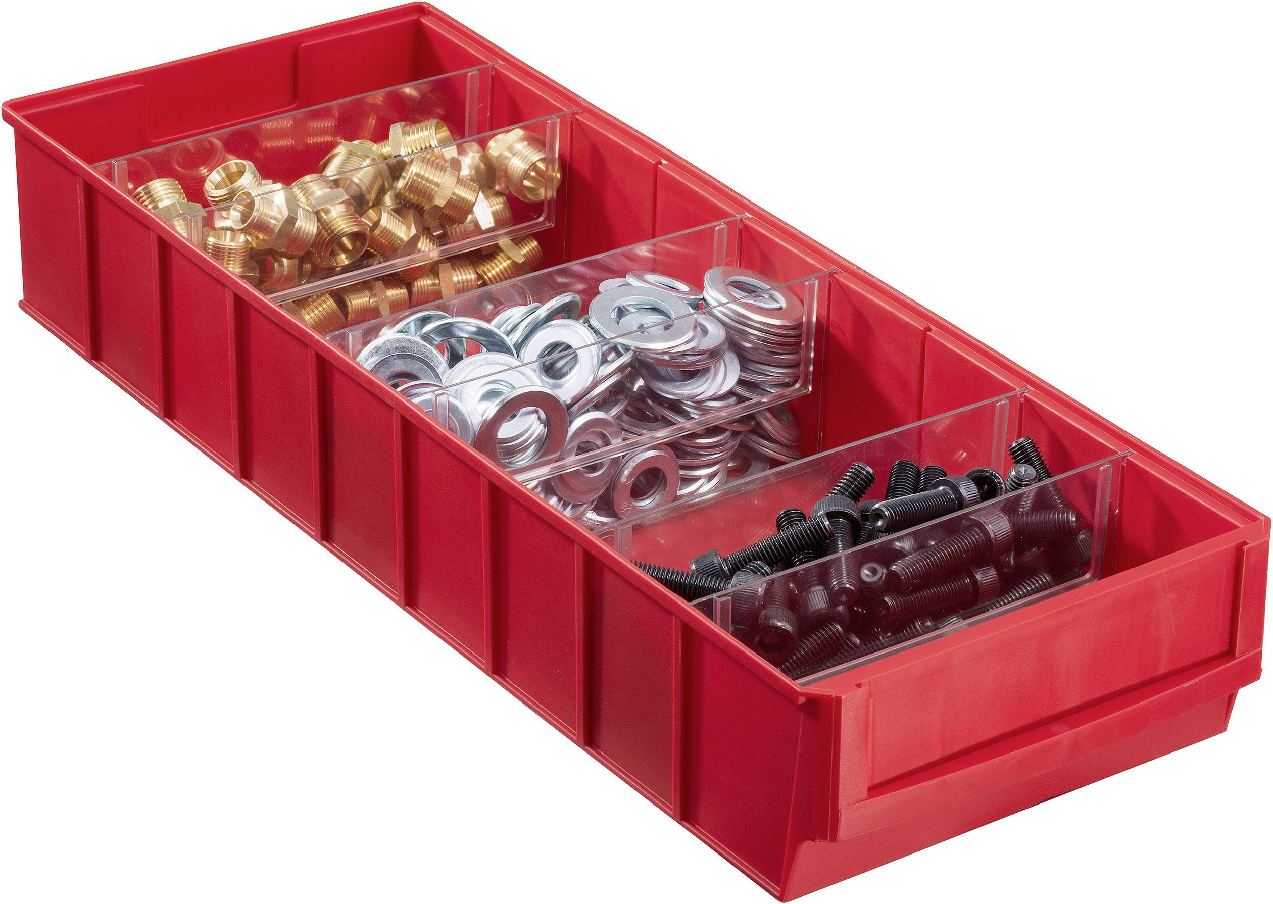 Allit 456571 Storage bin (L x W x H) 500 x 185 x 81 mm Red 1 pc(s)