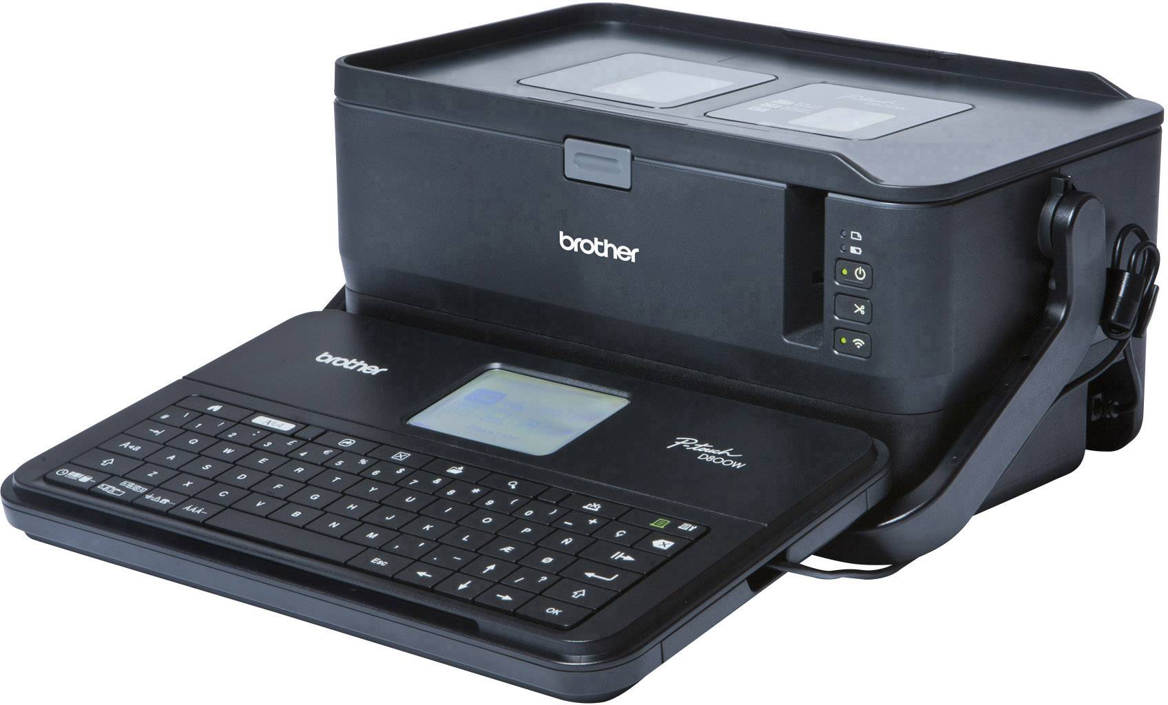 Brother P-Touch D800W Label printer Suitable for scrolls: TZe, HSe, HGe, FLe 3.5 mm, 6 mm, 9 mm, 12 mm, 18 mm, 24 mm, 36 mm