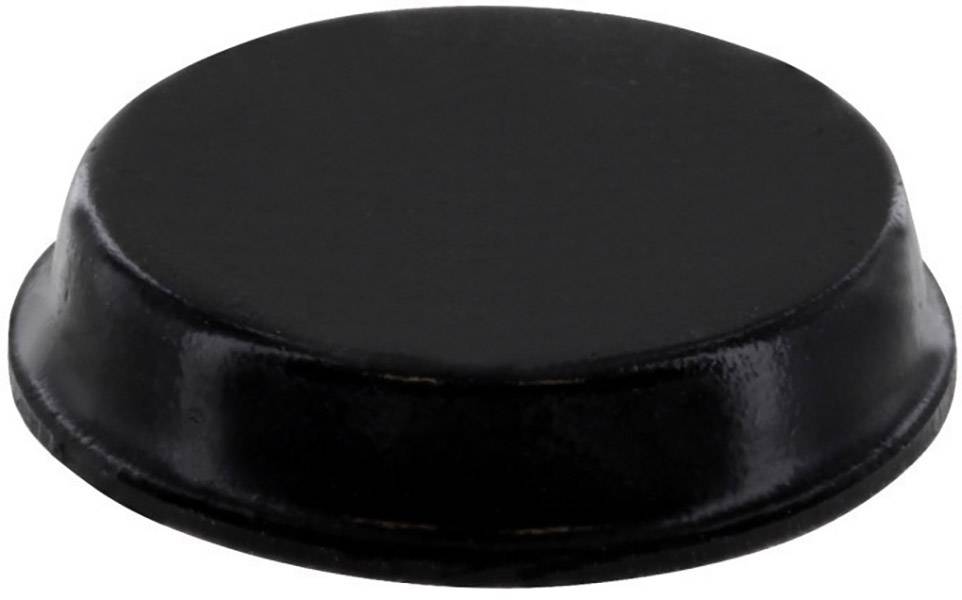 Foot anti-slip, self-adhesive, circular Black (Ø x H) 19.1 mm x 4.1 mm 1 pc(s)