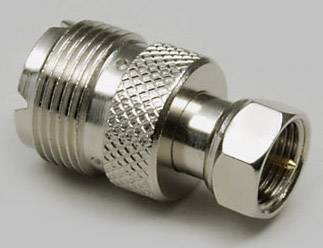 BKL Electronic 0403086 UHF adapter UHF socket - F plug 1 pc(s)