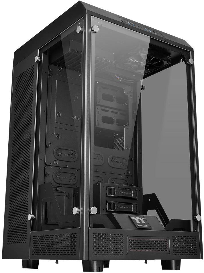 Thermaltake The Tower 900 Full Tower Pc Casing Black 2 Built In Led Fans Lc Compatibility Window Tool Free Hdd Bracke Conrad Com