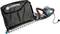 Electric hedge trimmer by Gardena with collection bag.