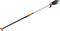 Telescopic pruning shears with a long handle and sharp blades, suitable for cutting higher branches.