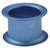 Blue, round metal ring with a wide rim; serves as a protective or mounting element in technical applications.