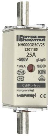 Mersen 1B639.000000 NH fuse Fuse size = 000 25 A 500 V 1 pc(s)