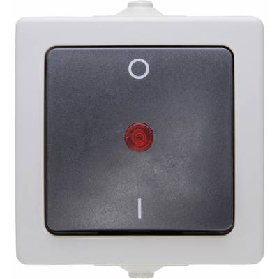 Image of Kopp 565296007 Wet room switch product range Circuit breaker Nautic Grey