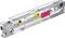 Spirit level with 'BMI Torpedo 3' labelling, three vials and laser technology, suitable for precise alignment work.