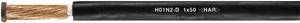 Helukabel 31005 Welding cable H01N2-D 1 x 50 mm² Black Sold per metre