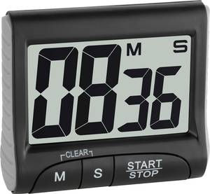 TFA Dostmann 38.2021.01 Timer Black Digital