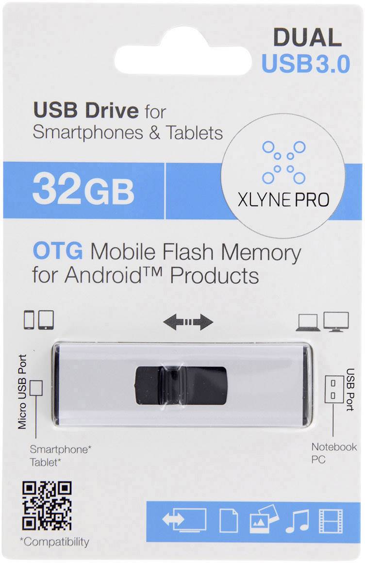 '32GB USB Drive with Dual USB 3.0 for Smartphones and Tablets. OTG-compatible, suitable for Android Products and PCs.'