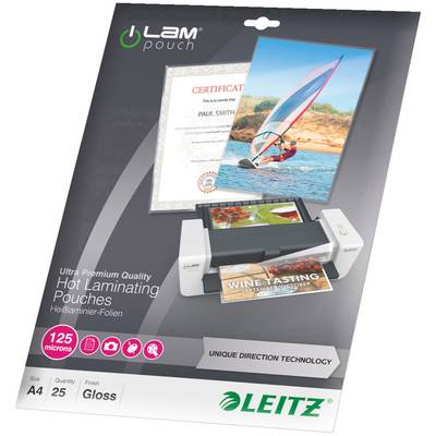Leitz Laminate sheet A4 125 micron glossy  25 pc(s)