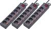 Renkforce RF-3050852 Surge protection power strip 6x Black PG connector 3 pc(s)
