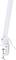 White desk lamp with adjustable arm and screw clamp for attaching to a table edge.