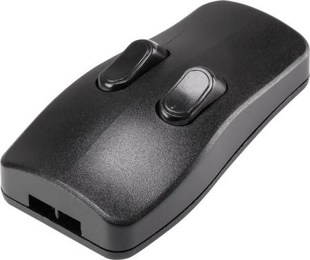 TRU COMPONENTS Pull switch  Black 2 x Off/On 2 A   1 pc(s)