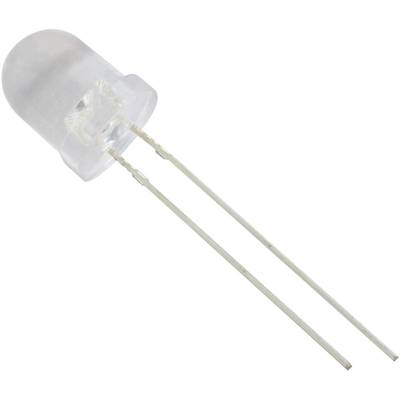 TRU COMPONENTS 1573754 LED wired  Yellow Circular 8 mm 1800 mcd 25 ° 20 mA 2.1 V 