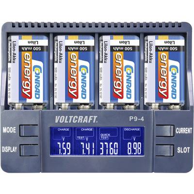 VOLTCRAFT P9-4 9V battery charger NiCd, NiMH, Li-ion 9V PP3