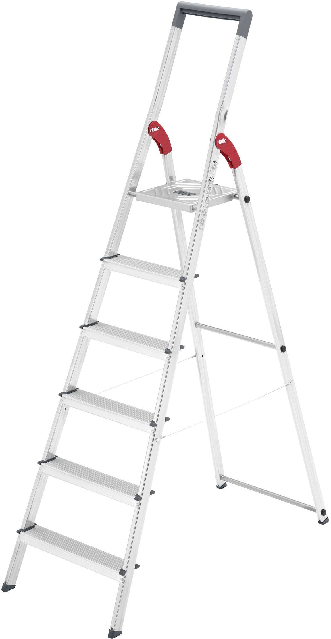 Hailo ProfiLine S 150 8936-027 Aluminium Step ladder Folding Operating ...