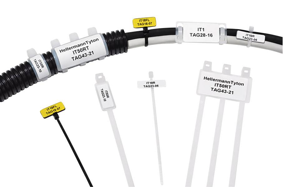 HellermannTyton 151-42119 IT1 PA66 NA 100 Lead marker Writing area: 44 x 19 mm Ecru 1 pc(s)