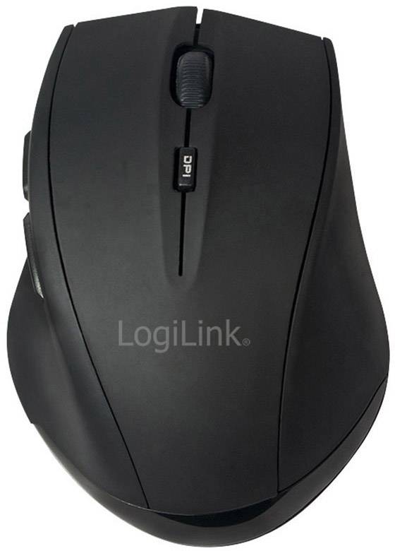 LogiLink ID0032A Mouse Bluetooth® Laser Black 5 Buttons 1600 dpi Built-in scroll wheel
