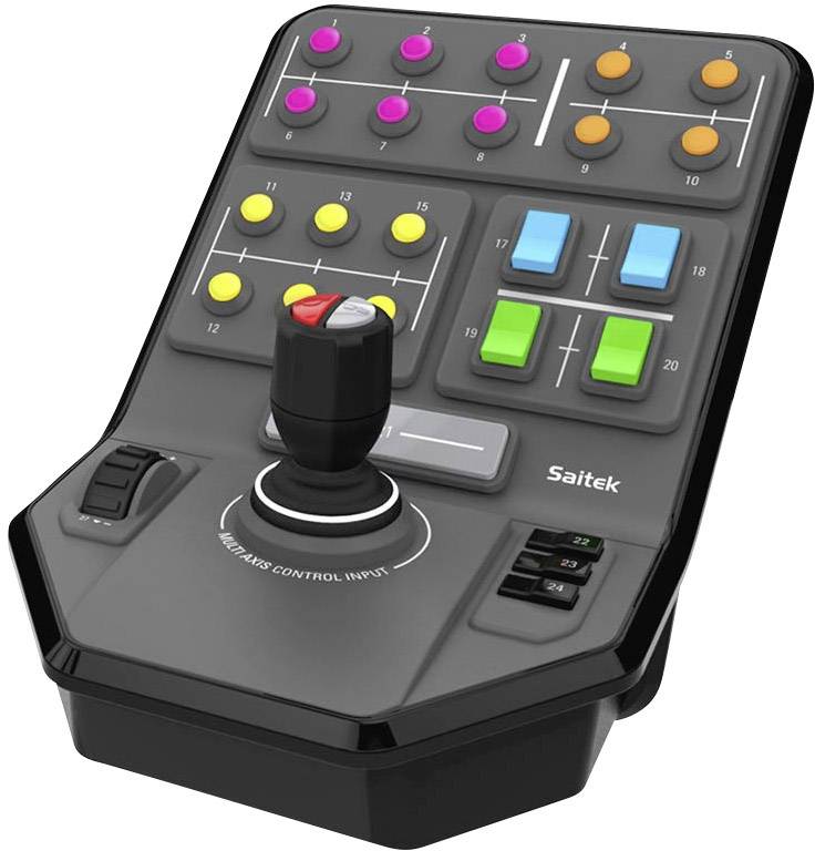 Logitech Gaming Saitek Farm Sim Vehicle Side Panel Console USB PC Grey