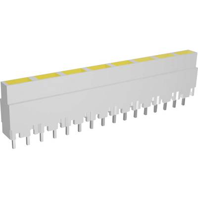 Signal Construct ZALW 081 LED linear array 8x Yellow  (L x W x H) 40.8 x 3.7 x 9 mm 