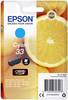 Epson Ink cartridge 33 Original Cyan C 13 T 33424012