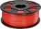 A reel of red 3D printer filament.