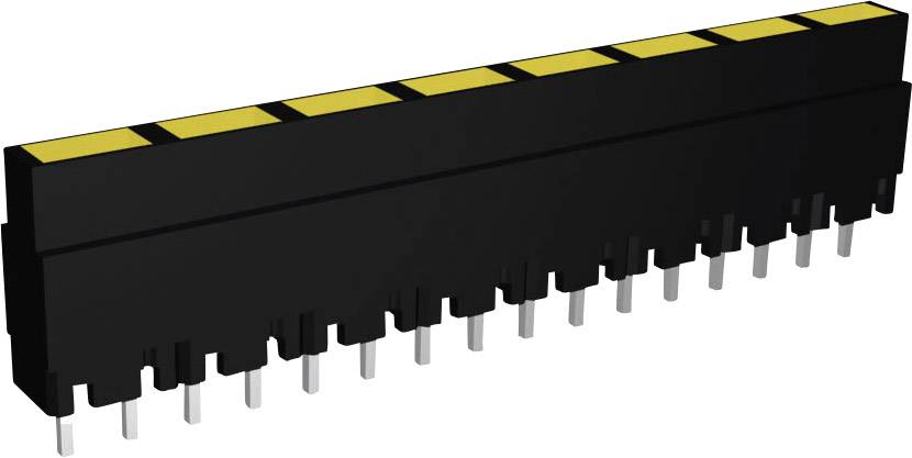 Signal Construct ZALS 081 LED linear array 8x Yellow (L x W x H) 40.8 x 3.7 x 9 mm