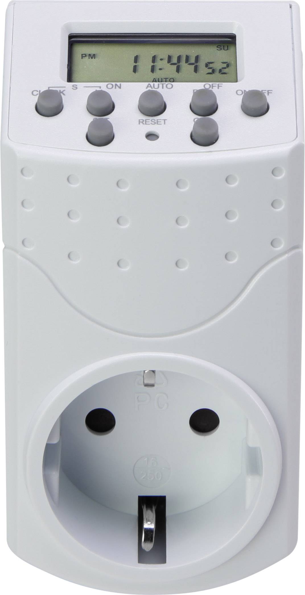 Basetech 1528580 Timer/power strip digital 7 day mode 1800 W IP20 Count-down mode, RND mode