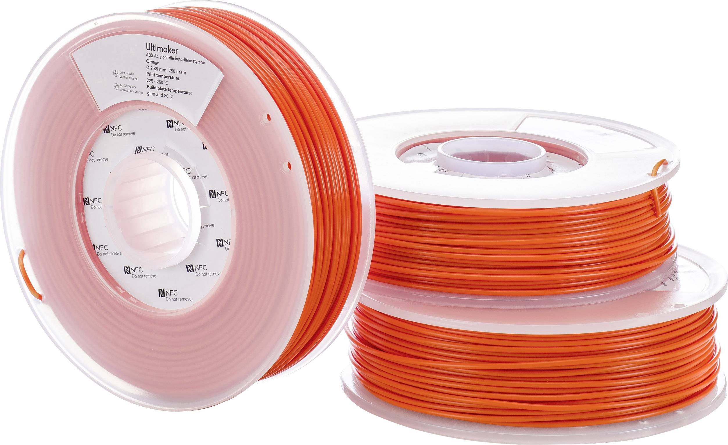 UltiMaker ABS - M2560 Orange 750 - 206127 Filament ABS plastic 2.85 mm 750 g Orange 1 pc(s)-4