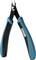 Blue-black side cutters with sharp blades and ergonomic handles. 'Falter' brand marking on the handle.