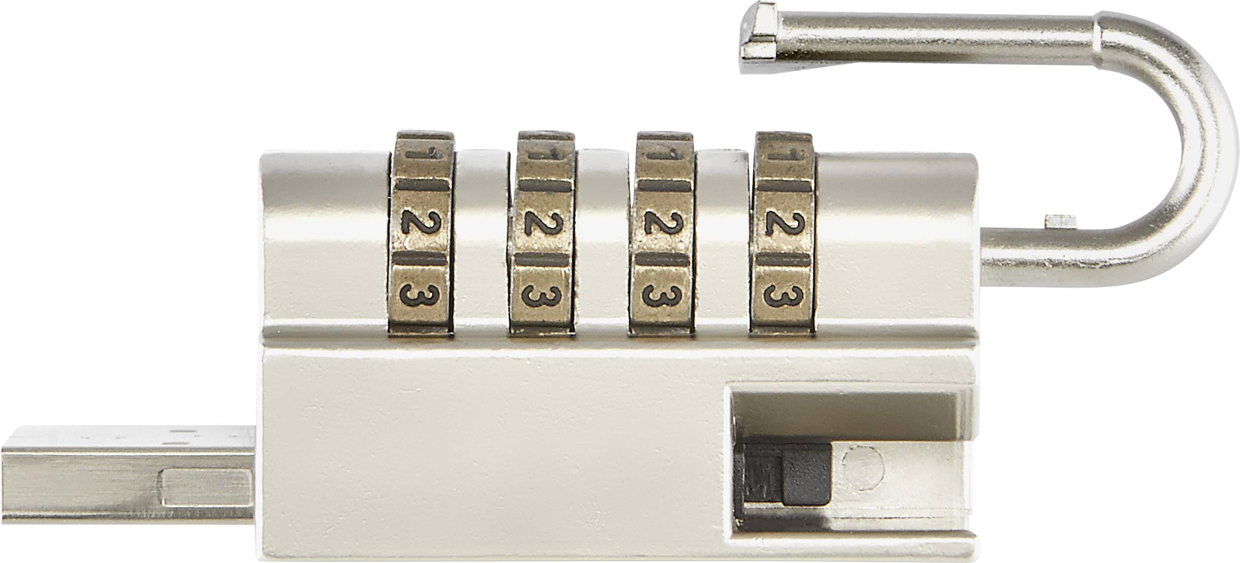 Renkforce Laptop security lock Combination lock Suitable for all laptops/monitors/TV screens and projectors, No keys req-2