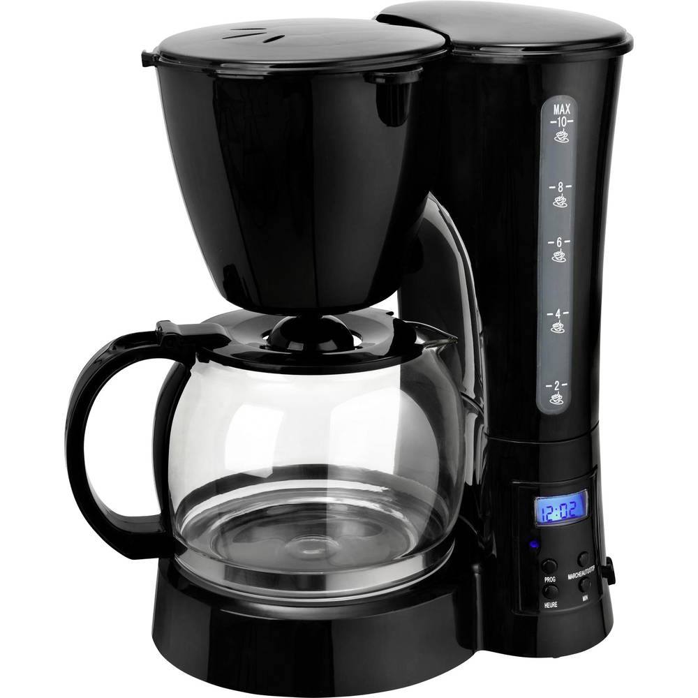 Coffee maker TKG Team Kalorik TKG CM 1017 BT Black Cup volume=10 Display,