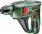 A green Bosch Uneo hammer drill with a red switch and black handle. Ideal for DIY projects and smaller construction work.