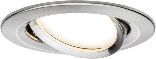 Paulmann 93877 Coin Slim LED recessed light LED (monochrome) Built-in LED 6 W Iron (brushed)
