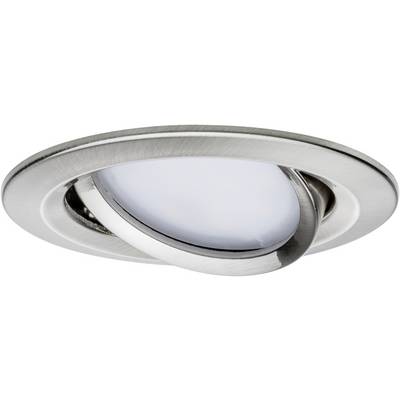 Recessed light fitting with a circular, adjustable frame and a matt finish, suitable for contemporary ceiling lighting.