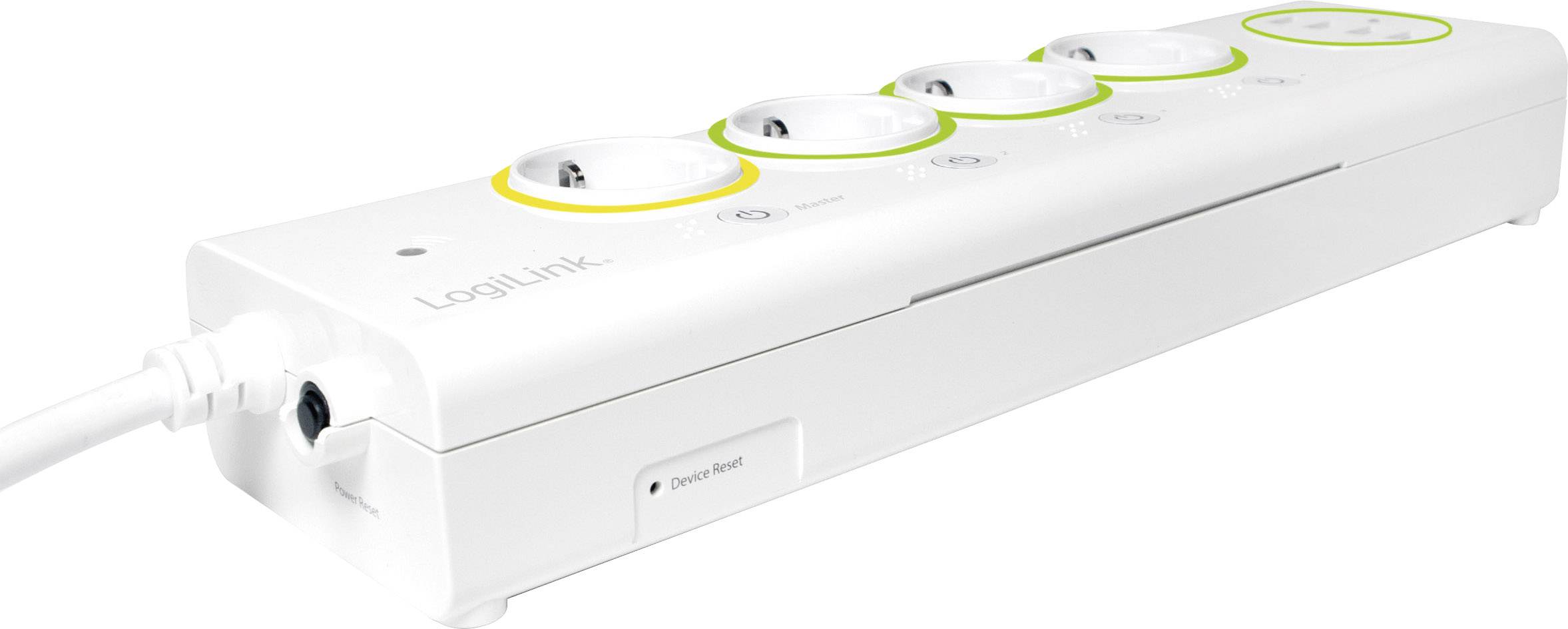 LogiLink PA0130 Wi-Fi power strip White, Green, Yellow PG connector 1 pc(s)-4