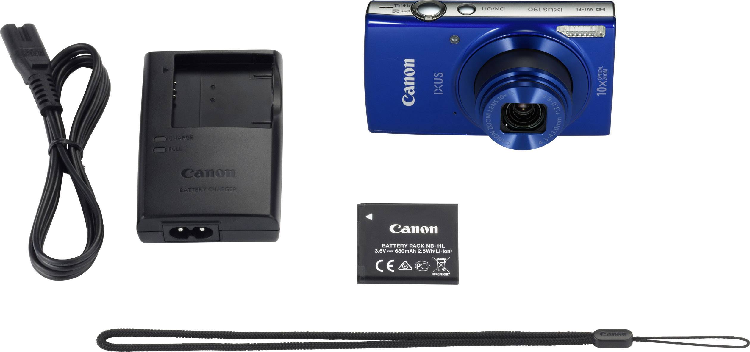 Canon IXUS 190 Digital camera 20 MP Optical zoom 10 x Blue
