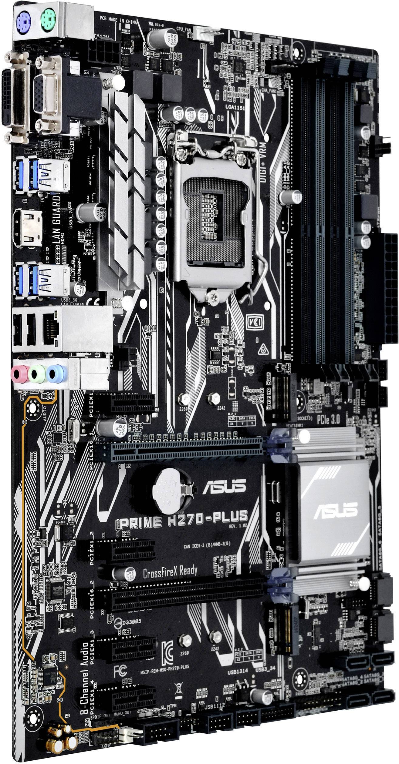 Asus PRIME H270-PLUS Motherboard PC Base Intel® 1151 Form Factor ...