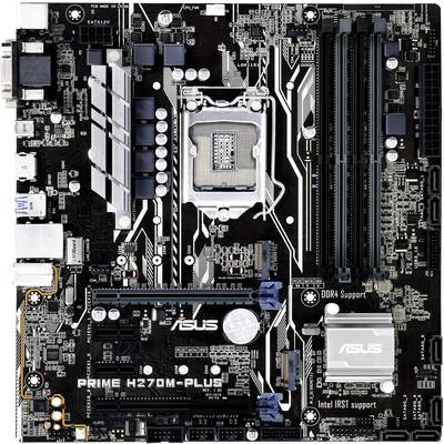 Asus PRIME H270M-PLUS Motherboard PC base Intel® 1151 Form factor (details) Mini-ATX Motherboard chipset Intel® H270