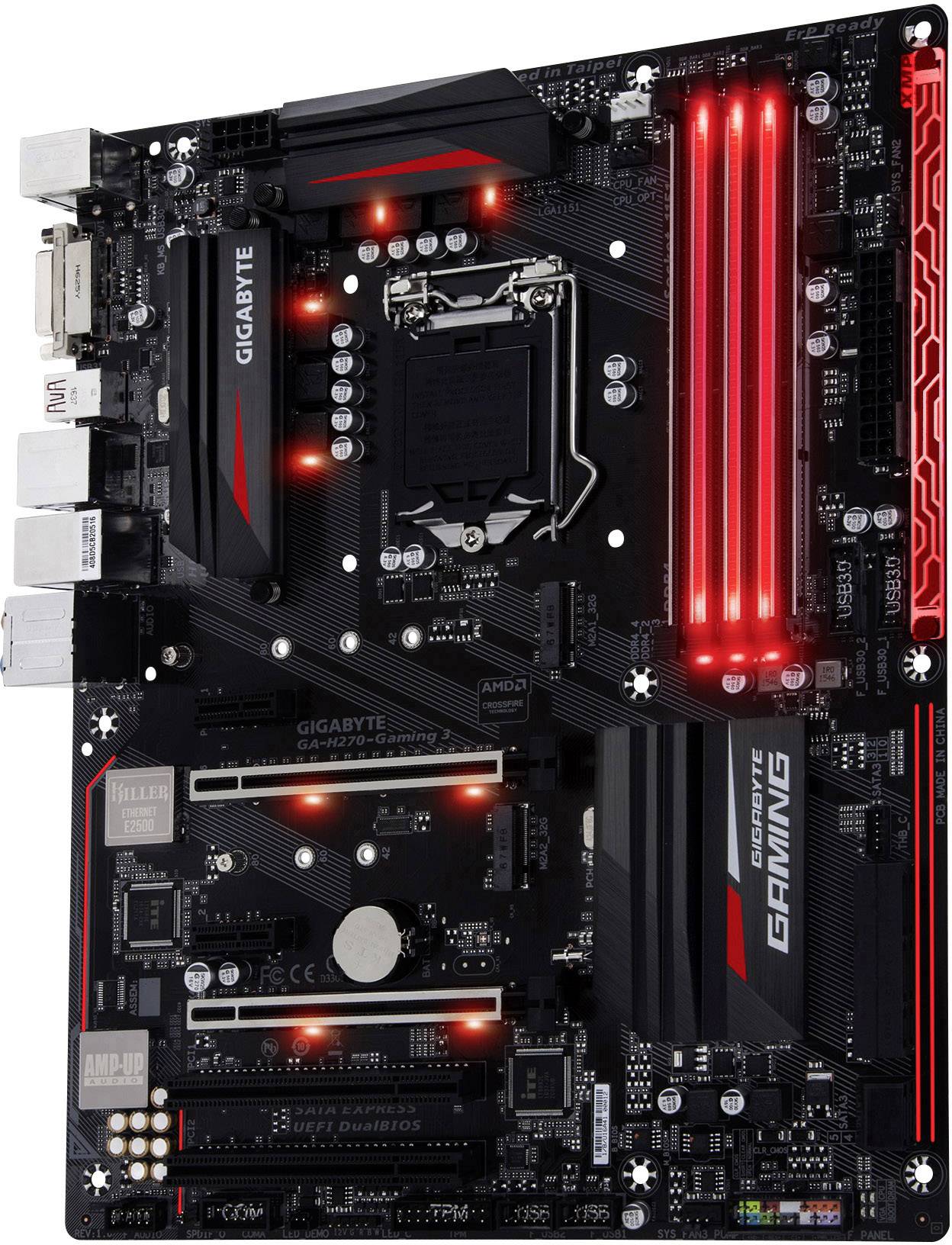 Gigabyte GA-H270 Gaming 3 Motherboard PC base Intel® 1151 Form factor (details) ATX Motherboard chipset Intel® H270-3
