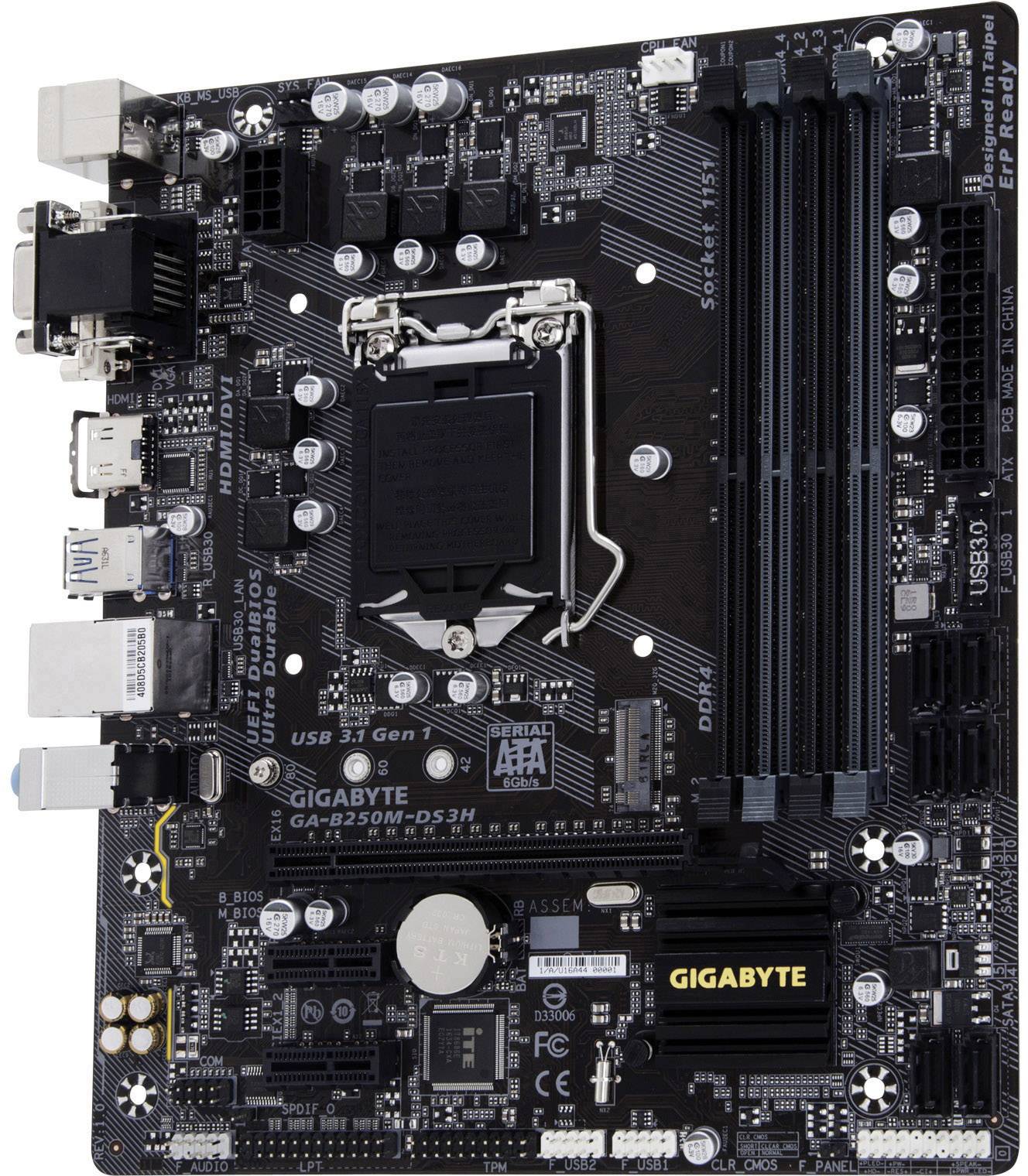 Gigabyte GAB250MDS3H Motherboard PC base Intel® 1151 Form factor