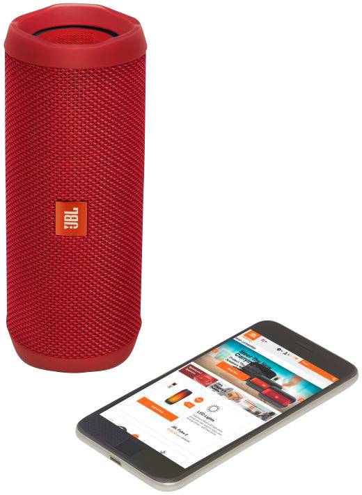 red jbl speaker