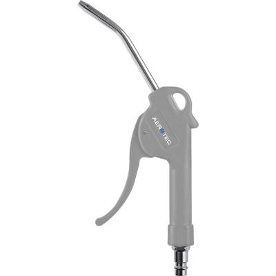 Grey air pistol with curved metal barrel and ergonomic handle, brand logo 'ABRAYTEC' visible, white background.