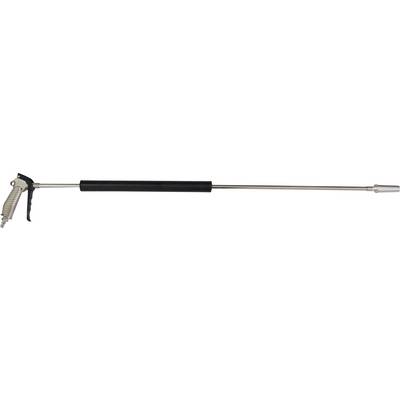 A long metal rod with a handle and a lever mechanism at the end, possibly a tool.