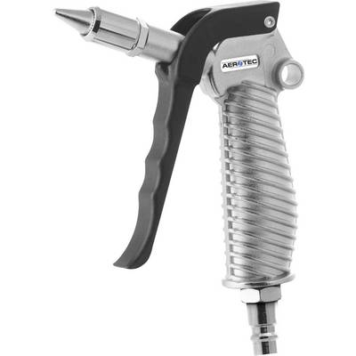 'Metallic compressed air pistol with ergonomic handle and nozzle, suitable for precise cleaning or blowing applications.'