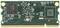 Memory chip with green circuit board, electronic components and circuitry, typical of computer hardware.
