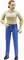 A character in official attire with a beige shirt and blue trousers. The figure has brown hair and black shoes.
