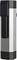 A rectangular, vertically positioned device with black and grey colour surfaces, possibly an electronic device or tool.